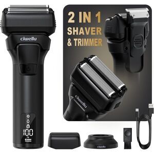 Men’s 9000 RPM Foil Shaver Wet/Dry USB-C Pop-Up Trimmer 180-Min